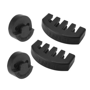 Imagem de Conjunto de 4 mutes borracha para violino 2 estilos garra e Tourte redondos ideal prática performance melhoria do controle perfeito iniciantes músicos orquestra