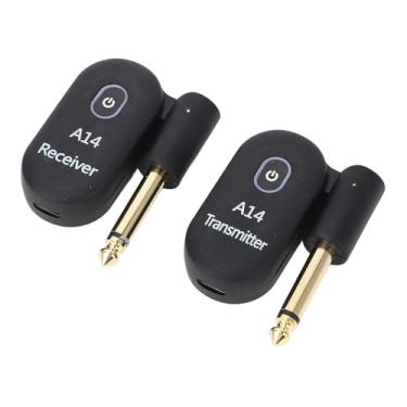 Imagem de Naroote de Guitarra Sem Fio Receptor Transceptor Elétrico USB de 2,4 GHz para Violino Baixo Com Entrada de 6,35 Mm Som Cristalino Alcance de 100 Pés para Desempenho Estável Adequado para Iniciantes