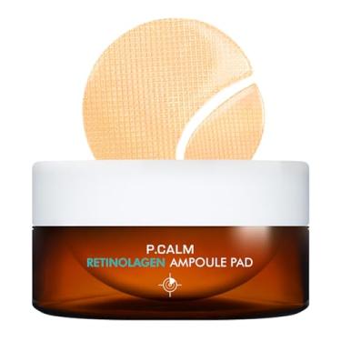 Imagem de P.CALM Ampola de retinolagen – 60 almofadas de hidrogel com retinol e colágeno hidrolisado vegano para aperto dos poros e elasticidade da pele, pele de vidro coreana (85 g)
