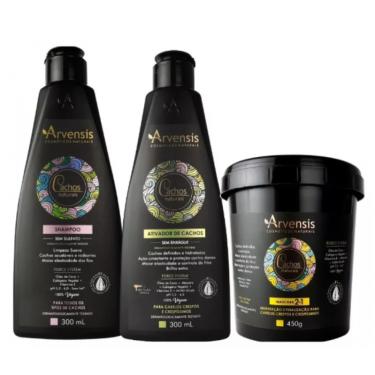Imagem de Kit Arvensis Cachos Shampoo + Ativador Crespos e Mascara 2x1 450g