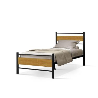 Imagem de Cama Infanto Juvenil Solteiro Lilly Klm Store Preto/canela