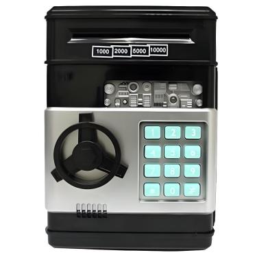 Imagem de Mini Cofre Eletrônico Digital Senha 4 Dígitos Notas E Moedas (verde)