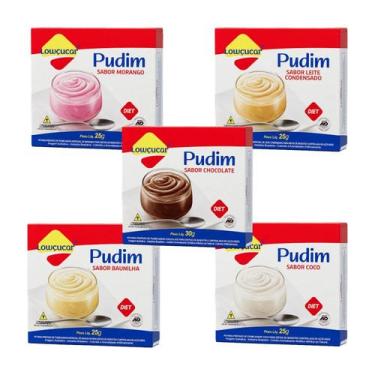 Imagem de Pudim Zero Açúcar Sabores Sortidos - Lowçúcar 5 Unidades 25g