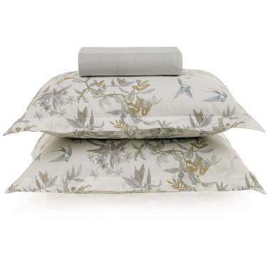 Imagem de Jogo de Cama Karsten Alanis 200 Fios 3 Peças Queen Cinza