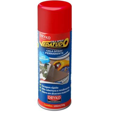 Imagem de Cola Spray Permanente Com Secagem Rápida 100ml - Colaspray100 - Dryko Cola Spray Vedatudo 100ml - Colaspray100 - Dryko