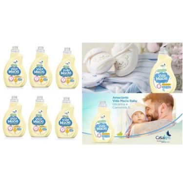 Imagem de Kit 6 Un Amaciante Roupa Glicerina & Camomila Vida Macia 1 L