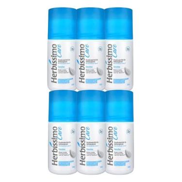Imagem de Desodorante Rollon Sensitive 50ml  Herbíssimo, 6 unidades