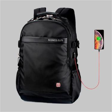 Imagem de Mochila Masculina Executiva Antifurto Impermeável Notebook Crosswave Trabalho Resistente 20 Litros-Masculino