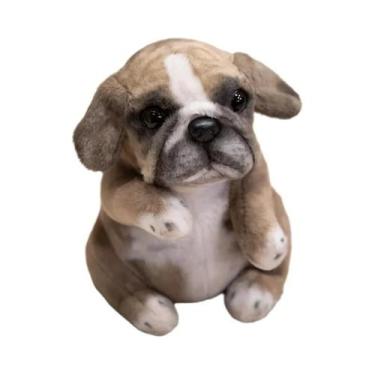 Imagem de Brinquedo De Pelúcia De Cachorro Pug Poodle Gordinho De 20cm, Almofada