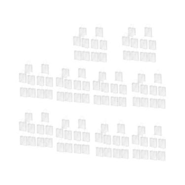 Imagem de 100PCS Sacola Reutilizável De PVC Transparente Com Alça Para Embalagem