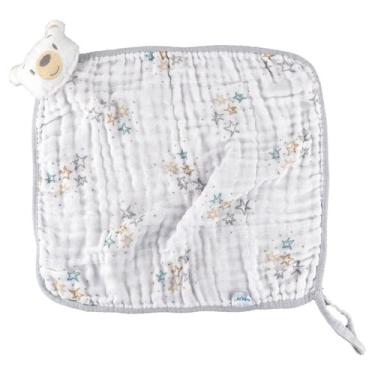 Imagem de Naninha Soft com Pelúcia e Prendedor de Chupeta 30cm x 38cm - BABY JOY