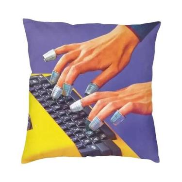 Imagem de Capa De Almofada Quadrada Com Estampa 3D De Natal, Dupla Face, Para De