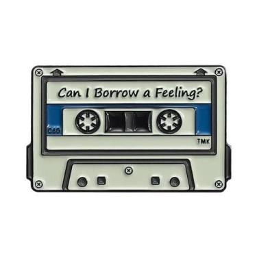 Imagem de Crachás De Metal Com Tema De Rádio E Fita Musical, Acessórios Para Rou