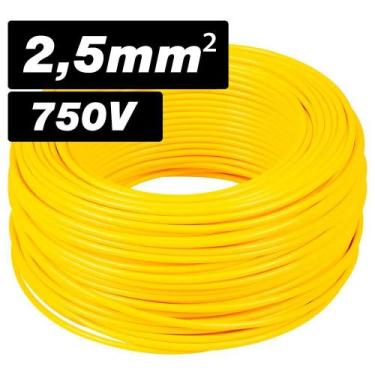 Imagem de Fio Elétrico 2,5mm Cabo Flexível Rolo 10 Metros 100% Cobre Deboxe