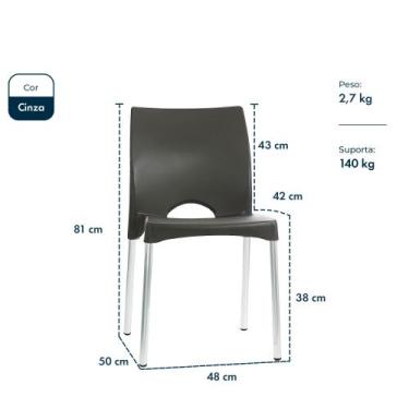 Imagem de Kit 6 Cadeiras de Design Boston Exterior - Garden Life