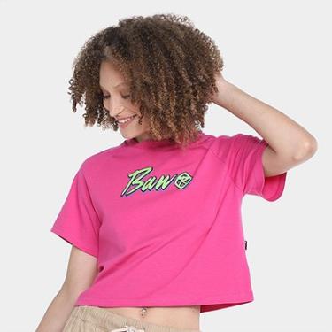 Imagem de Camiseta Cropped Baw Clothing Raglan Italic Feminina-Feminino