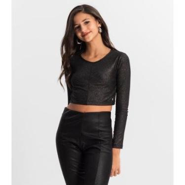 Imagem de Blusa Cropped Juvenil Manga Longa Minty-Feminino
