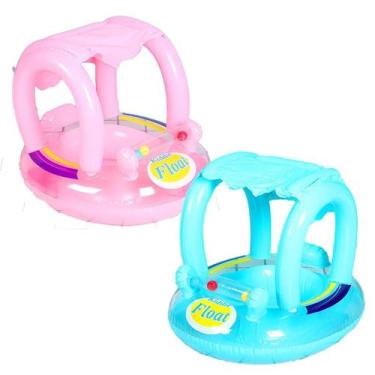 Imagem de Boia Bote Bebê Cobertura Fralda Infantil Inflável Proteção - SUMER VER