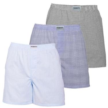 Imagem de Kit c/3 Cuecas Samba-Canção Presidente C/ Abertura Frontal Tamanho XGG