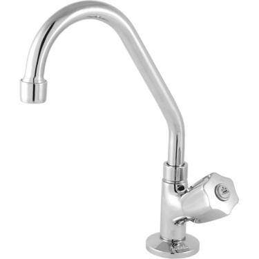 Imagem de Torneira de Bancada para Cozinha com Mecanismo 1/4 de Volta Linha Platina Cromado