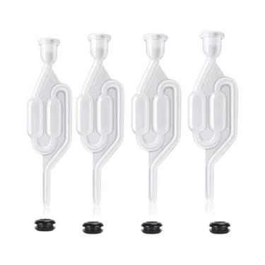 Imagem de Válvula De Ar Dupla Em Formato S Para Fermentação De Vinho, Cerveja E 