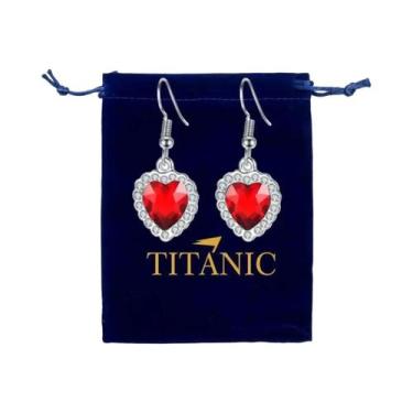 Imagem de Colar Com Pingente Azul, Coração Do Oceano, Estilo Titanic, Corrente V