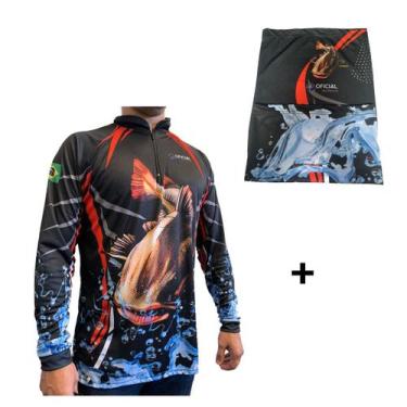 Imagem de Camisa de Pesca Proteção Solar UV Pirarara + Bandana - Oficial da Pesc