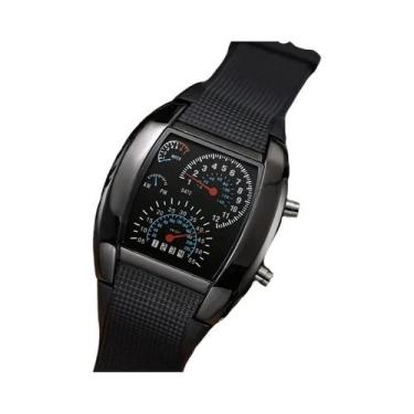 Imagem de Relógio De Pulso Eletrônico Digital Multifuncional Com Design De Carro