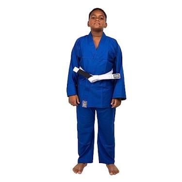 Imagem de Kimono Infantil Reforçado Judo Jiu-Jitsu, Haganah, Azul, M3