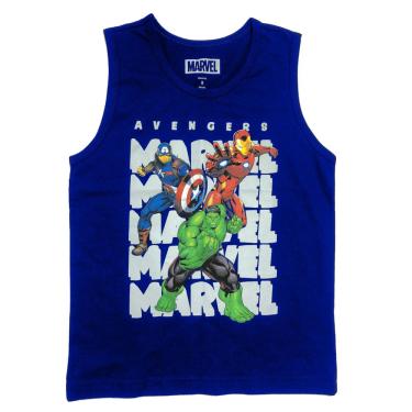 Imagem de Regata Infantil Masculina Vingadores 8 Anos - Marvel