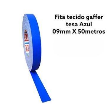 Imagem de Fita Tecido Gaffer Tape Azul 09mmX50m Tesa - tesa