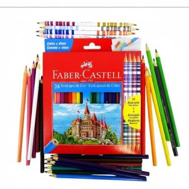Imagem de Ecolápis De Cor 20 Cores +4 Bicolores  Faber-Castell - Faber-Castell