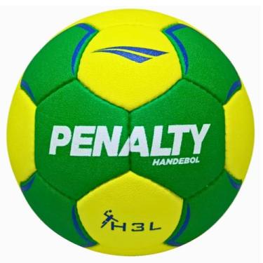 Imagem de Bola Handebol Indoor Masculina Penalty Suécia H3L Pro, Verde e amarelo