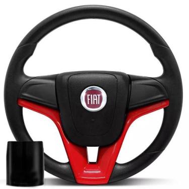 Imagem de Volante Esportivo Fiat Uno 95-01 Elba 95-96 Fiorino 95-01 Cruze Buzina