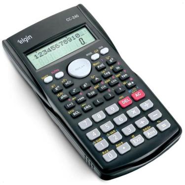 Imagem de Calculadora Cientifica 240 Funções Cor Preto Estudante - Elgin