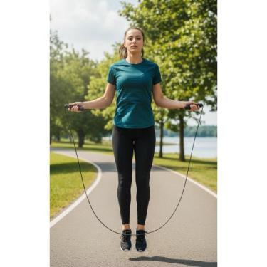 Imagem de 2x Corda de Pular Profissional Speed Rope 3m Rolamento Ajust - Congrat