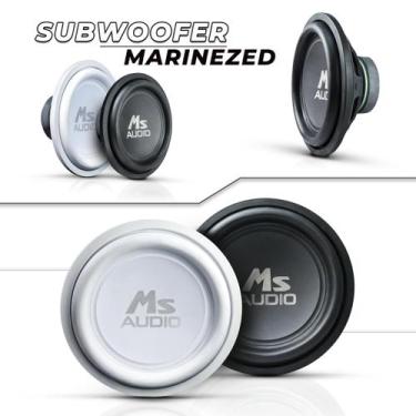 Imagem de Subwoofer Barco Lancha Marinizado 10" MS Áudio - Ms Audio, Preto