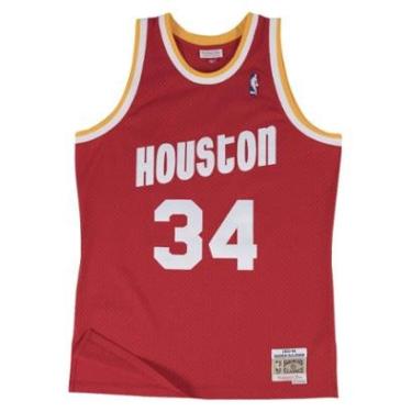 Imagem de Regata Mitchell & Ness Swingman Jersey Houston Rockets Road 1993-94 Hakeem Olajuwon Mas...