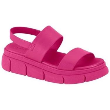 Imagem de Sandalia Moleca Feminina Papete Plataforma Casual Elastico-Feminino