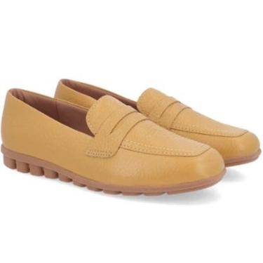 Imagem de Mocassim Loafer Feminino Couro Usaflex Baixo Confort-Feminino