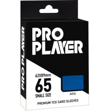 Imagem de Sleeves Small Premium Para Cartas Yugioh 65 Shield Pro Player, Azul