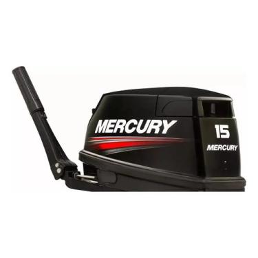 Imagem de Kit Adesivos Compatível Motor Mercury 15HP Super Novo - SPTS