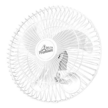 Imagem de Ventilador Parede 60cm Delta Premium Biturbo + Forte Potente, Branco, 