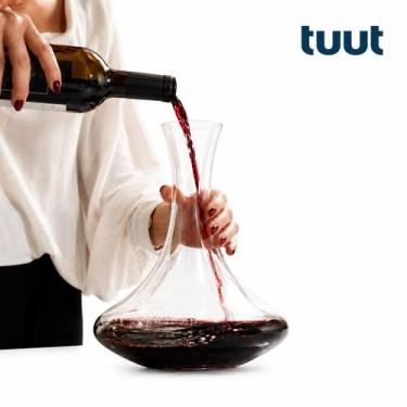 Imagem de Decanter Cristal 1,3L Premium Aerador de Vinho Elegante 25cm Vidro Alt