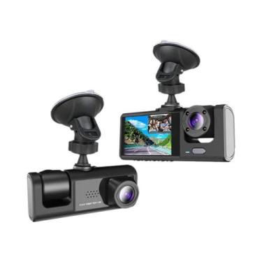 Imagem de Câmera Veicular WiFi 1080P Com 2 Ou 3 Canais, Gravador DVR Frontal E T