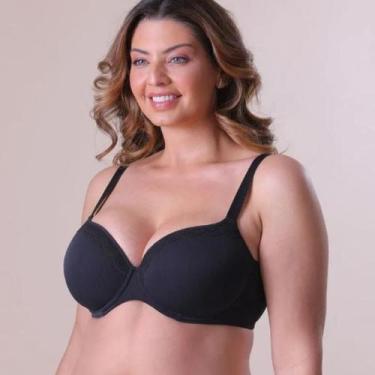 Imagem de Sutiã Lift Com Bojo Liz Lingerie - Ref. 51920/51925, Preto, 40C