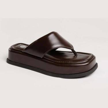 Imagem de Tamanco Co Shoes Flatform - Feminino - Marrom, 36