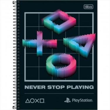 Imagem de Caderno Tilibra universitário 10M playstation 160 folhas