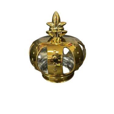 Imagem de Coroa Decorativa de Plástico Dourado 20cm - no-brand
