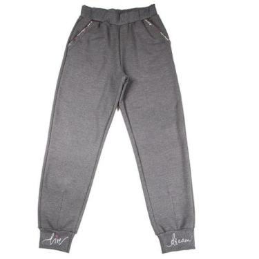Imagem de Calça Moletom Infantil Feminina Have Fun 25134, Preto, 4